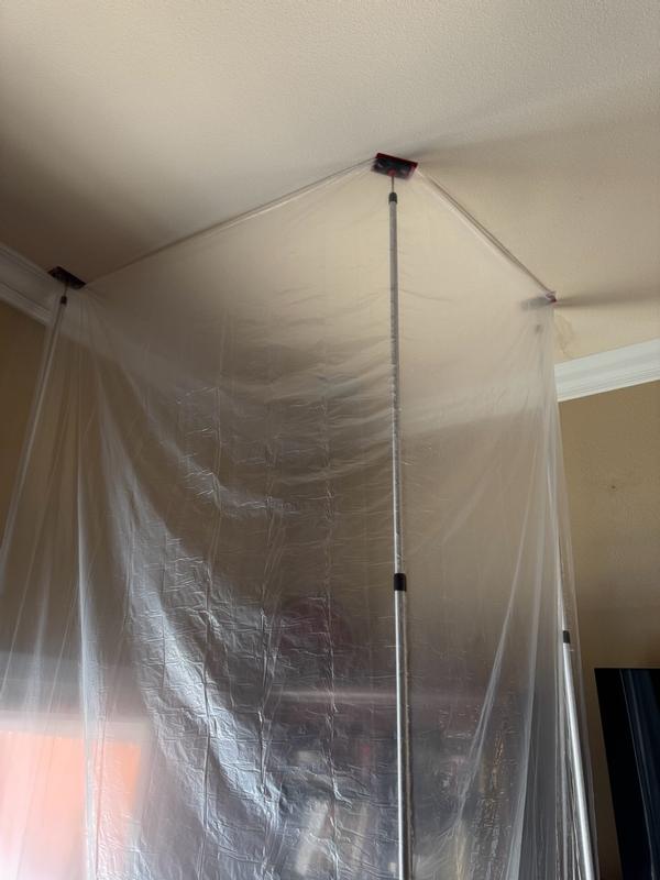 ZipWall Tarp arm kit - Six 12-ft anodized aluminum spring-loaded poles ...