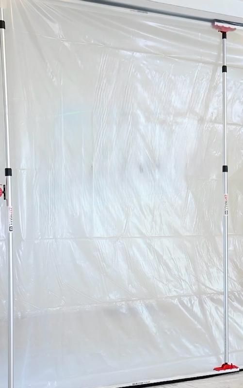 ZipWall Tarp arm kit - Six 12-ft anodized aluminum spring-loaded poles ...