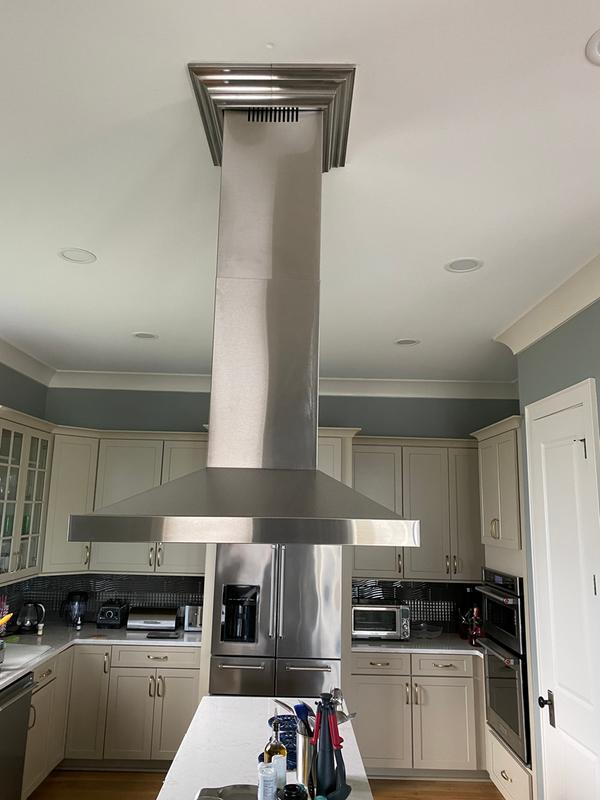 Installing Island Range Hood Vaulted Ceiling