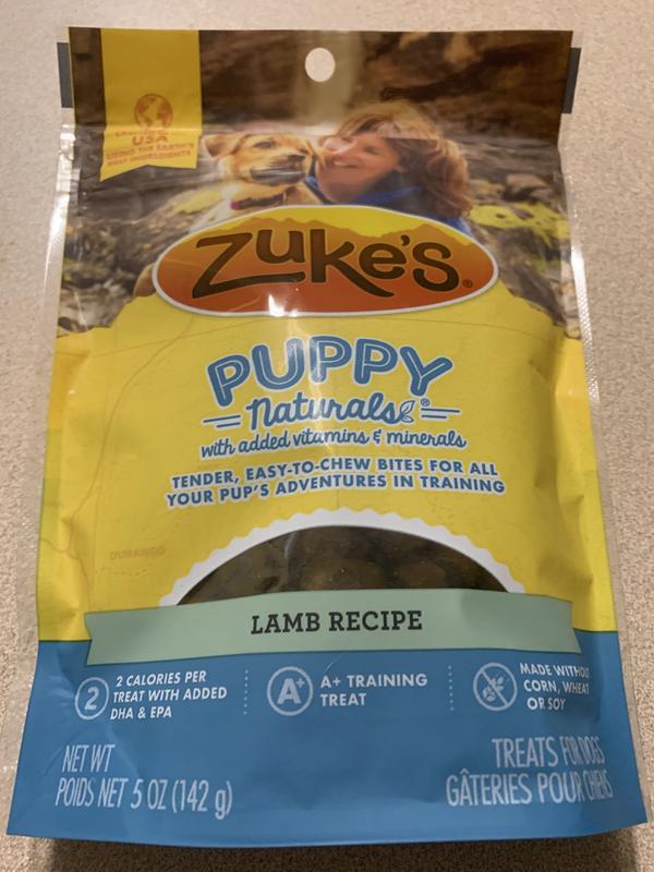 Zuke s Puppy Naturals Bag of Soft Puppy Treats for Training Natural Dog Treats Bites with Lamb Recipe 5 oz. Petco