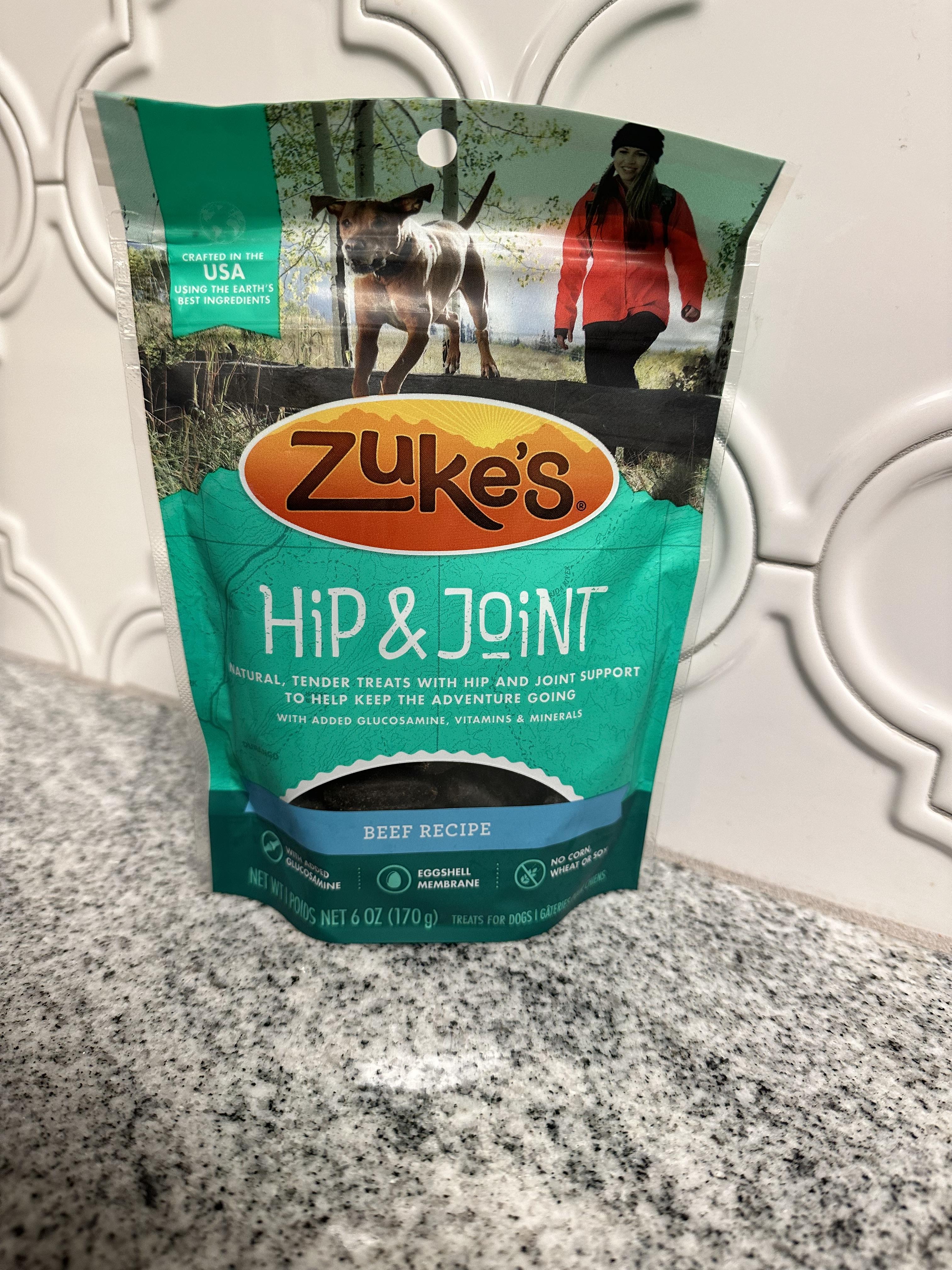 Zuke s Hip Action Beef Joint Health Dog Treats 1 lb