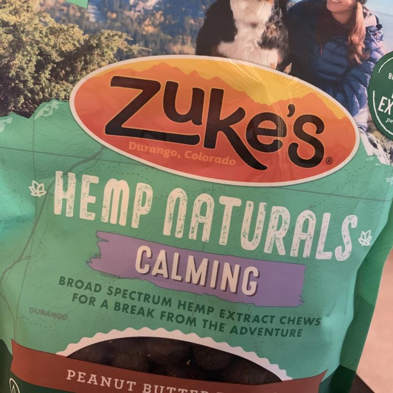 Zuke s 5 oz Hemp Naturals Calming Dog Treats Peanut Butter