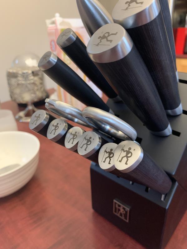 Henckels Damascus Knife Block Set, Black Block, 14pc Canadian Tire