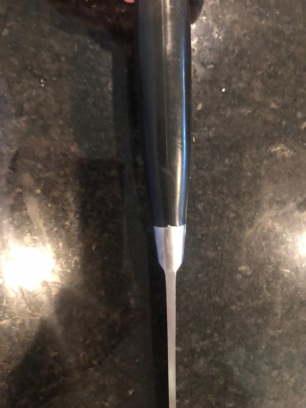 Old Model: Heavy handle. lots of steel, thick to the hilt