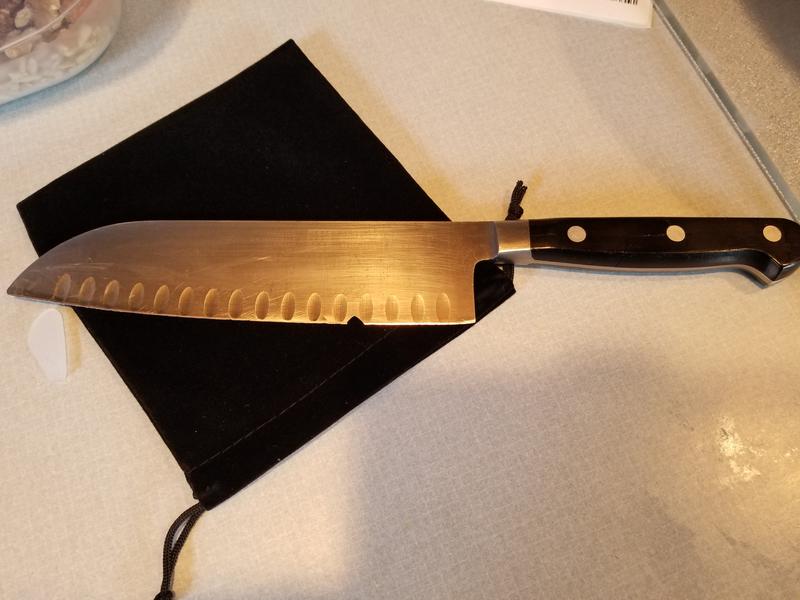 After 10yrs santoku knife chipped