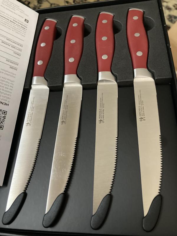 Henckels Forged Accent 4-pc Steak Knife Set Black 19549-004 - Best Buy