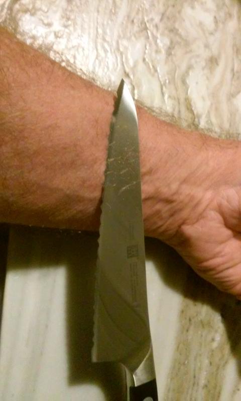 5.5" Prep Knife Shaving Sharp After 6 mos.