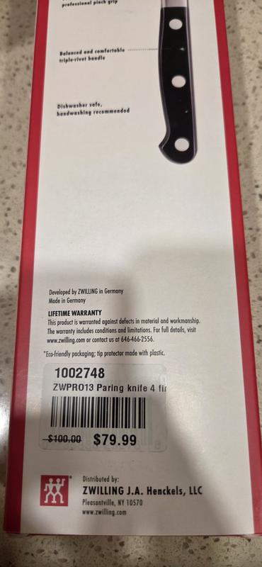 Customer photo for "Zwilling Paring Knife Stays Sharp Longer"