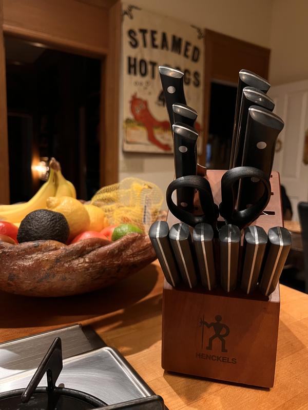 HENCKELS Everedge Dynamic 14Piece Kitchen Knife Block Set Bed Bath