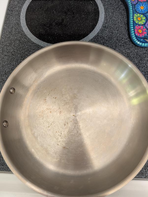 Customer photo for "First time user for a stainless steel fry pan"