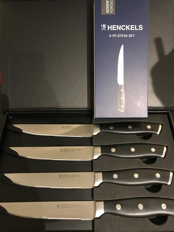 Henckels Forged Accent 4-pc Steak Knife Set Black 19549-004 - Best Buy