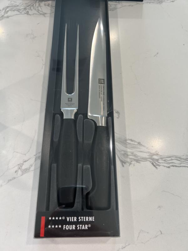 Zwilling J.A. Henckels Four Star 2-Piece Carving Knife & Fork Set