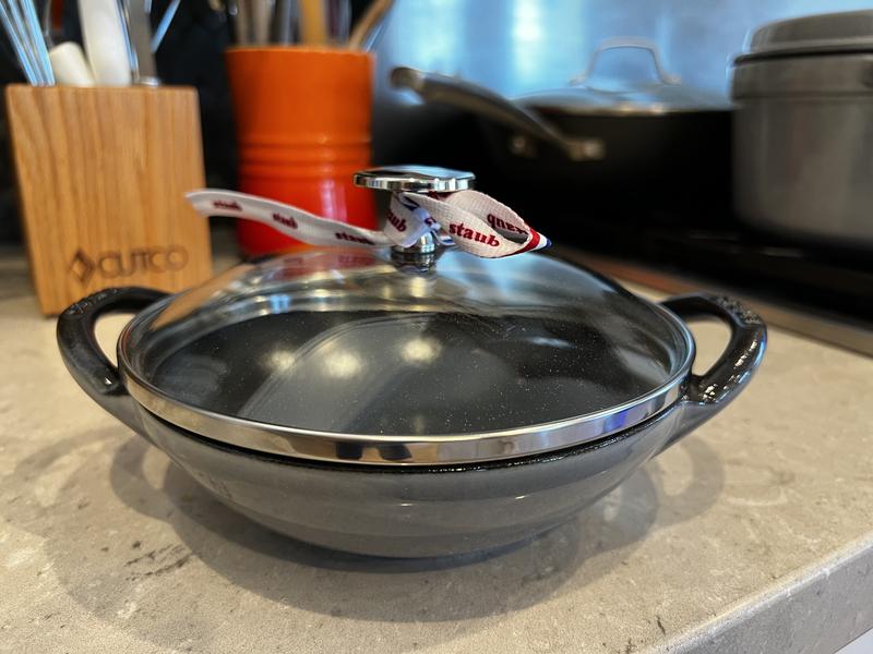 Staub Baby Cast Iron Wok with Lid Color: Black Matte