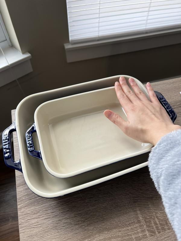 Staub Stoneware Rectangular Covered Baking Pan