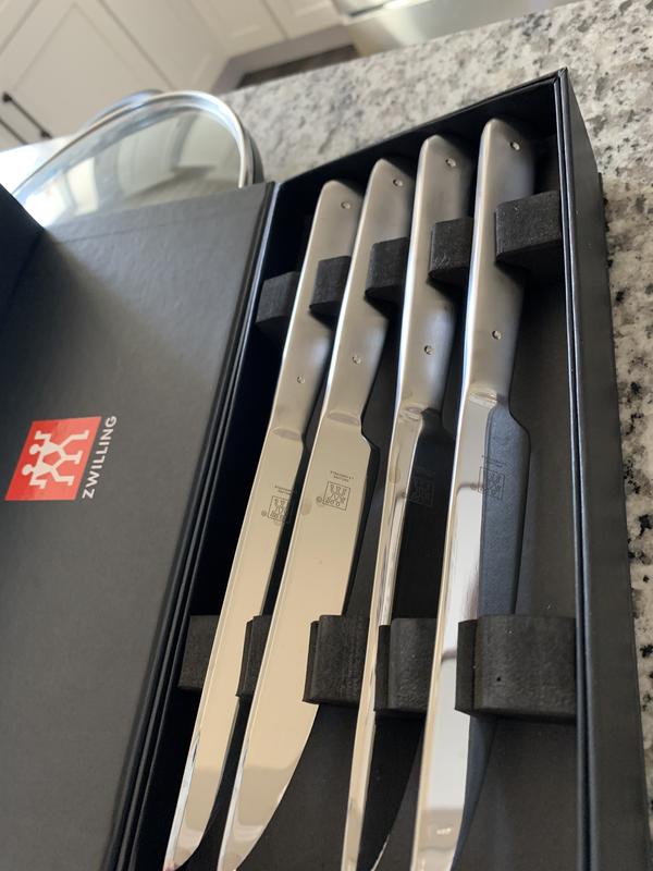 Shop ZWILLING J.A. Henckels 4-Piece Stainless Steel Serrated Mignon Steak Knife  Set