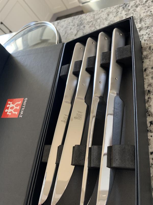 Shop ZWILLING J.A. Henckels 4-Piece Stainless Steel Serrated Mignon Steak  Knife Set