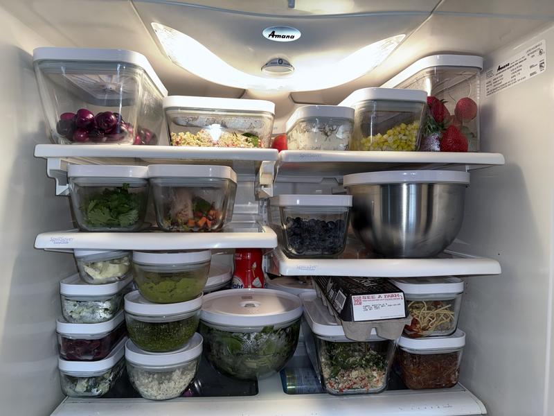 An organized clean fridge!