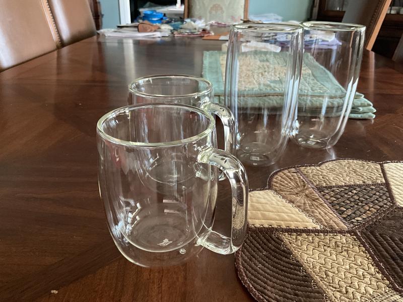 My favorite coffee mugs and glasses.