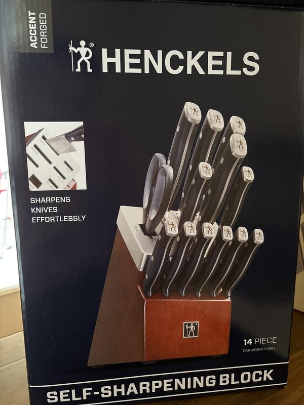 Henckels Diamond 13-pc Self-Sharpening Knife Block Set, 13-pc