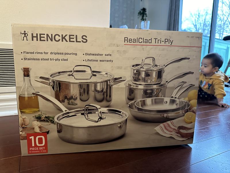 J.A. Henckels International RealClad Stainless Steel 10-piece Cookware Set