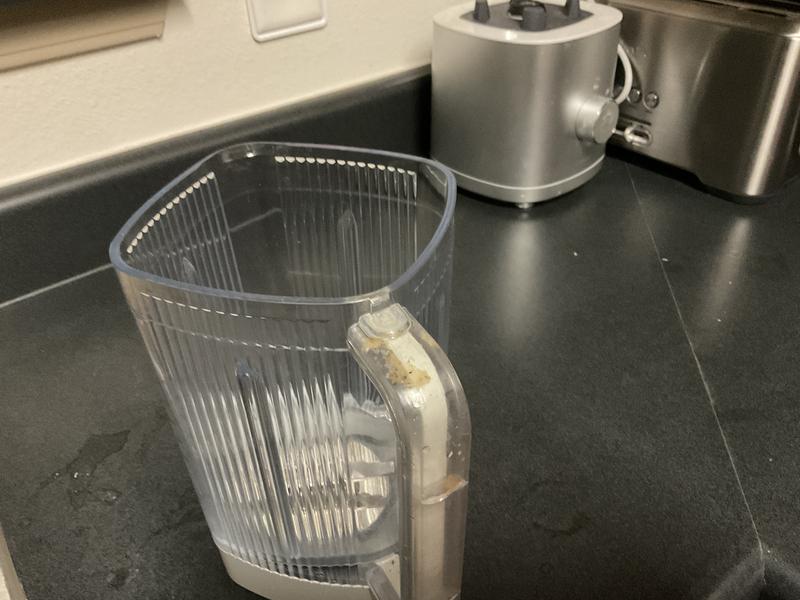 Food caught in handle