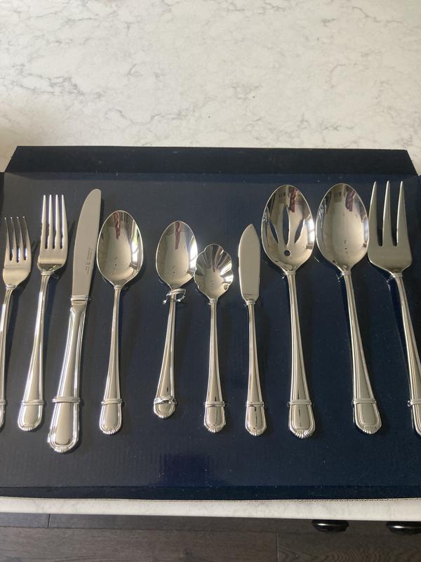 J.A. Henckels International Alcea 65-Piece Flatware Set, Silver