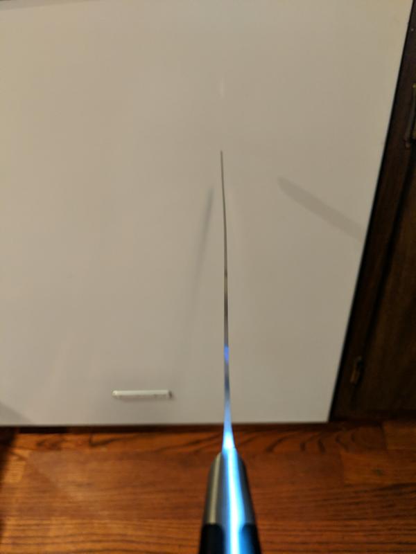 Slight bend to the left