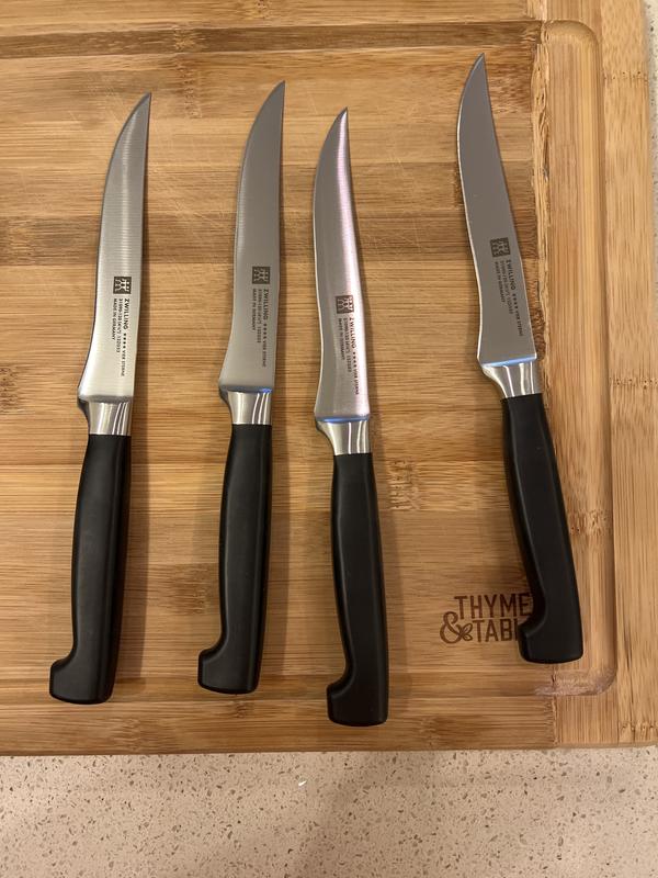 J. A. Henckels - 1970s Zwilling Set of 6 Black Knives by J A