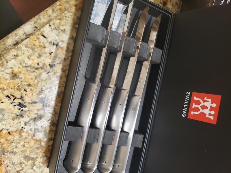 ZWILLING 8-Piece Stainless Steel Steak Knife Set with Black Box on Food52