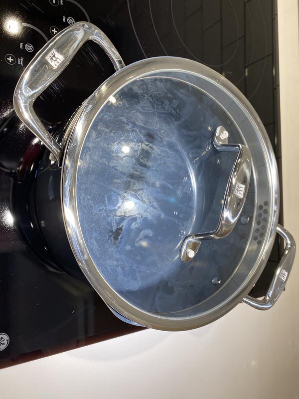 Discoloration on lid that won’t wash off.