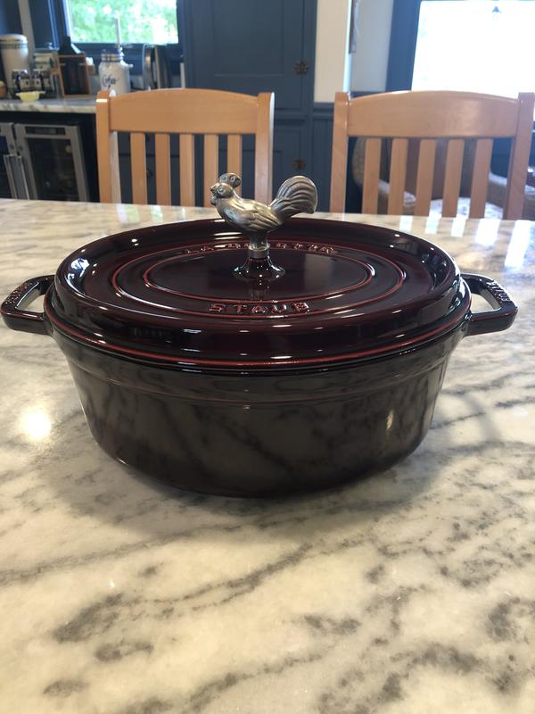 Williams-Sonoma - December 2016 Catalog - Staub Enameled Cast Iron Oval  Dutch Oven, 7-Qt., Cherry