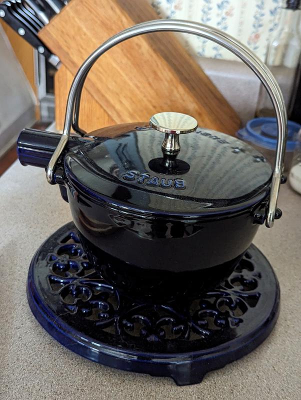 Staub Enameled Cast Iron Round Teakettle