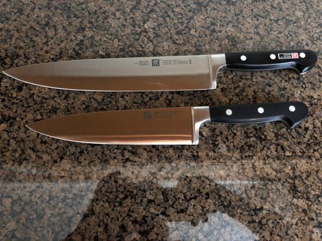 My 10” and 8” knife