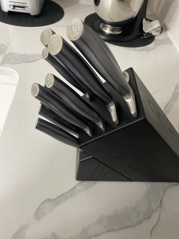 HENCKELS Modernist 13Piece German Stainless Steel Kitchen Knife Block