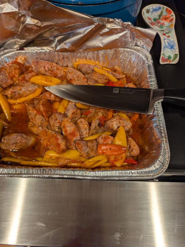 Sausage and peppers.