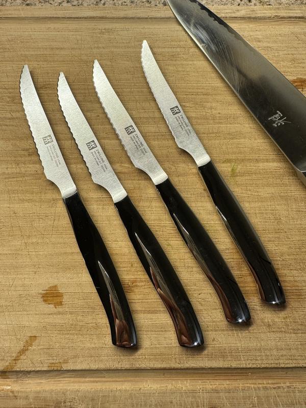 Zwilling J.A. Henckels 4-Pc. Stainless Steel Serrated Mignon Steak