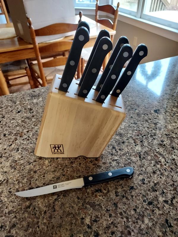 Zwilling ZWILLING TWIN Gourmet Classic 9-pc Steak Knife Block Set - Stamped  German Stainless Steel, No-Stain Blades, Dishwasher Safe in the Cutlery  department at