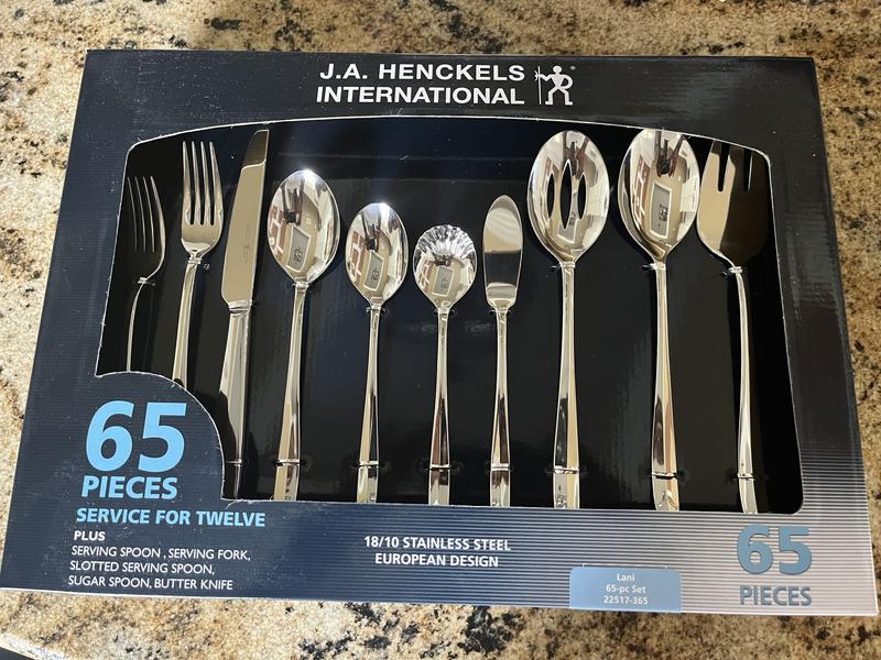 J.A. Henckels International Lani 65Piece Flatware Set Bed Bath & Beyond