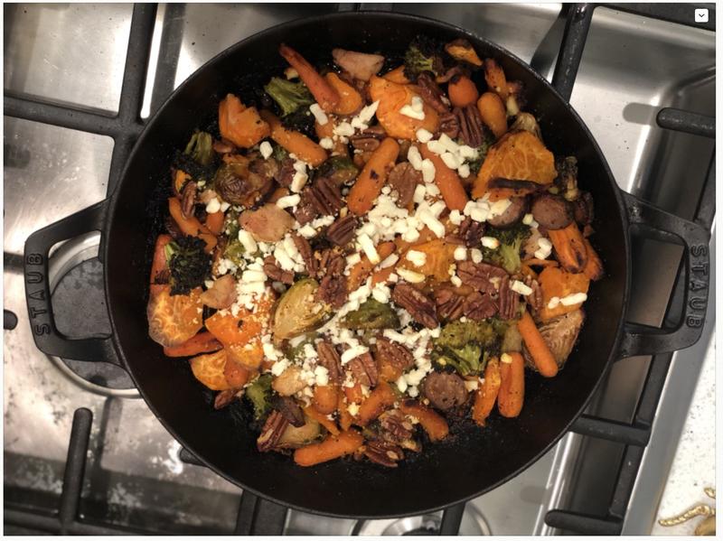 Winter veggies FTW in my Staub Cast Iron Braiser
