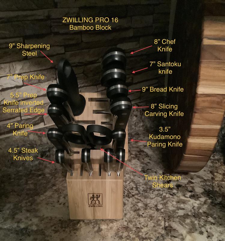 Zwilling Pro Block and Pro Knives