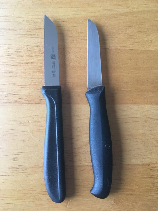 Left is this knife, very bad made, right one is J.A.Henckels counterpart I bought many years. ago.