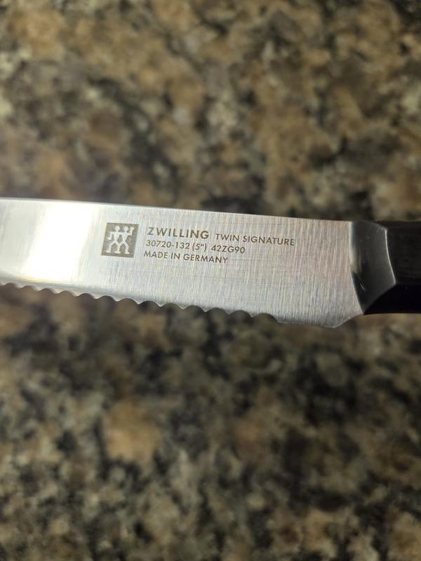 Customer photo for "Twin Signature 5 inch Serrated Utility Knife"