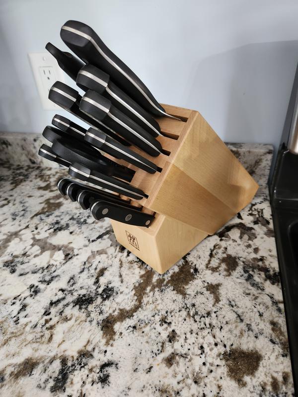 Knives on counter