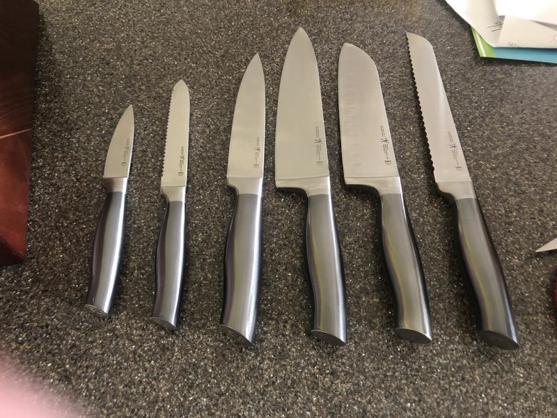Henckels, Graphite 7-Piece Self-Sharpening Knife Block Set - Zola