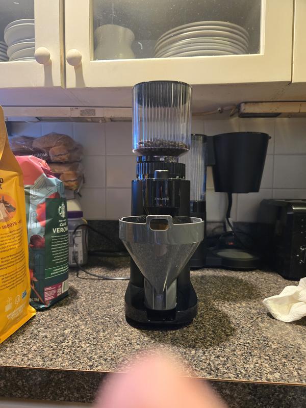 Zwilling coffee maker filter basket fits for direct grinding. A big time saver.