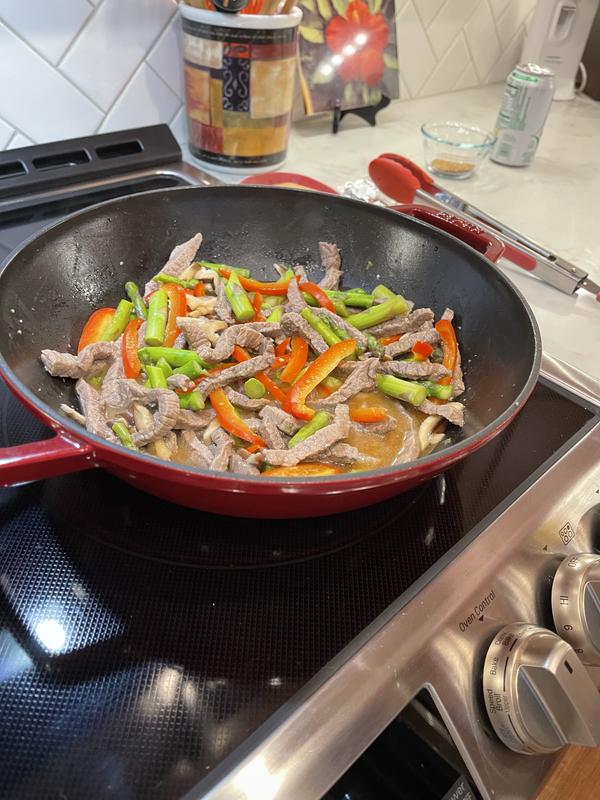 Staub Enameled Cast Iron Perfect Pan Wok