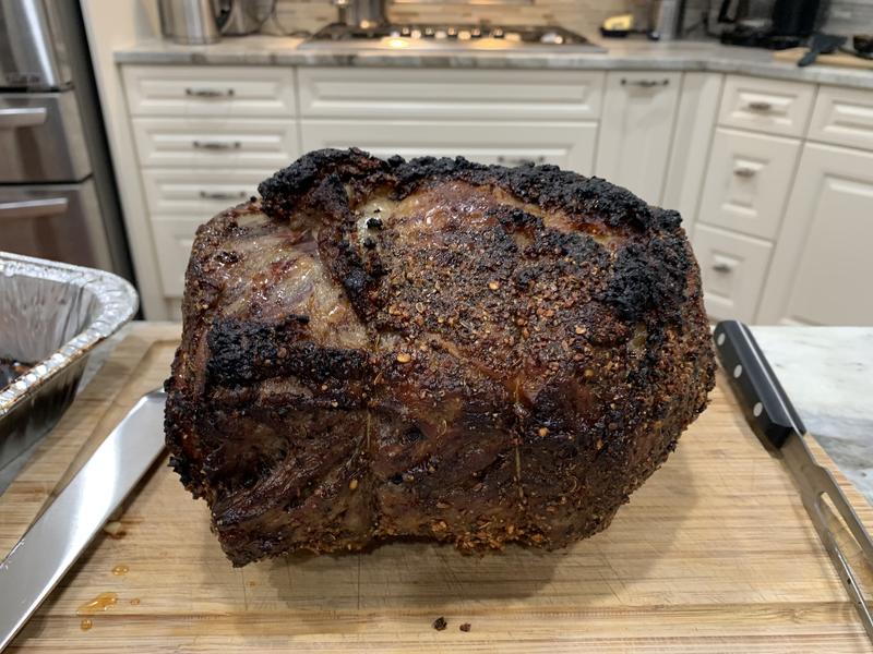 The roast with new carving set