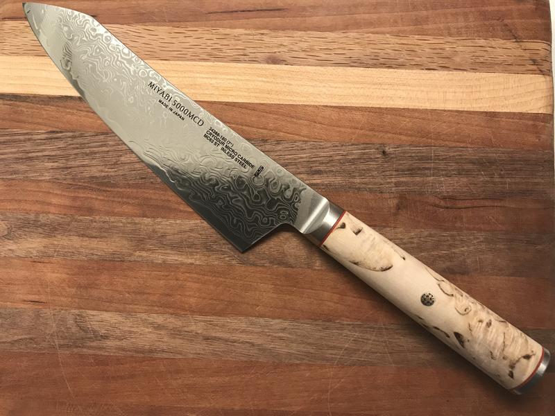 My new 8” Miyabi Birch knife