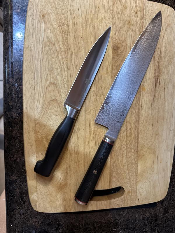 Utility knife compared to chef’s knife