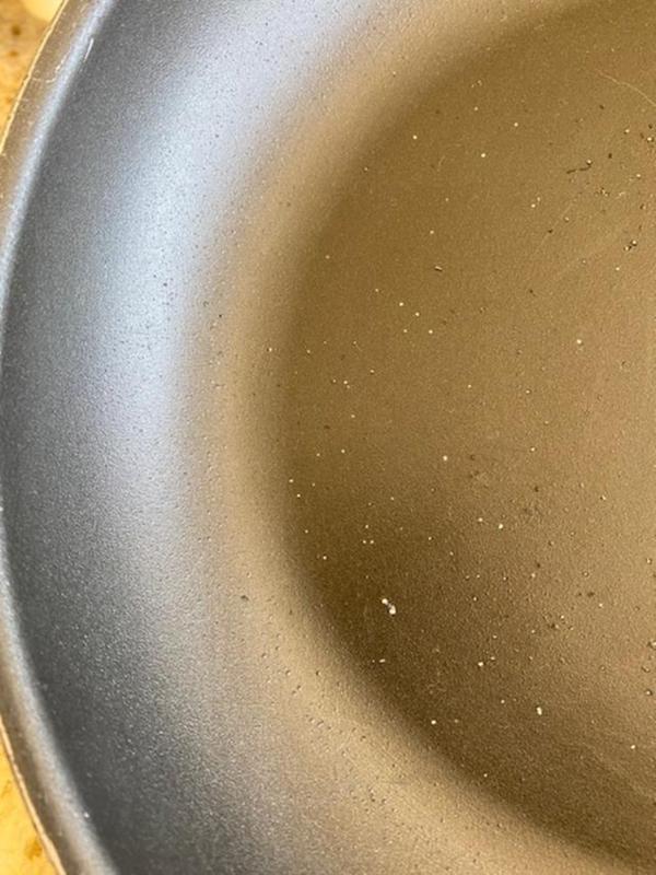 Here are the bubbles that show coating is gone there
